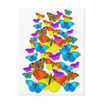 Butterflies! Butterflies! Postcard by Aquavel Butterflies! Butterflies! Postcard