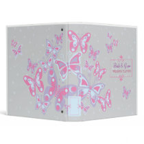 Butterflies (Cool Chic) Wedding Planner binders