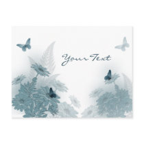 Butterflies & Daisies Postcard by AJsGraphics Butterflies & Daisies Postcard