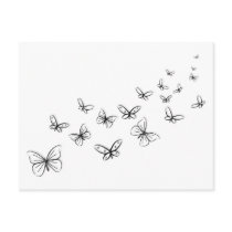 Butterflies Dancing Across the Page postcards