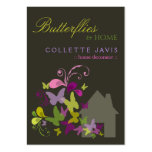 Butterflies Floral House Home Modern Profile Card business cards