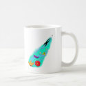 Butterflies, Flowers and Stars mug