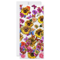 Butterflies & Flowers Full Coverage Graphic Custom Rack Cards