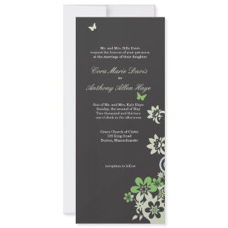Butterflies & Flowers invitation