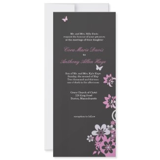 Butterflies & Flowers invitation