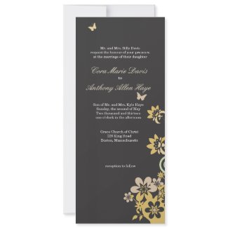 Butterflies & Flowers invitation