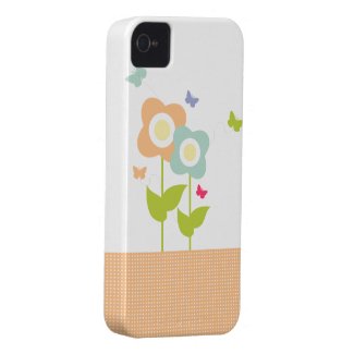 Butterflies & Flowers iPhone Case casemate_case