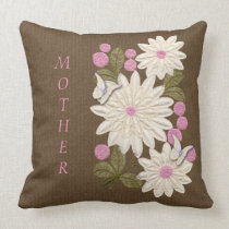 Butterflies & Flowers Mother's Pillow pillows
