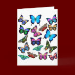 Butterflies Fluttering By Greeting Card