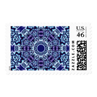 Butterflies Fractal Kaleidoscope Postage Stamp stamp