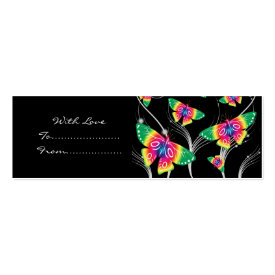 Butterflies gift tags profilecard