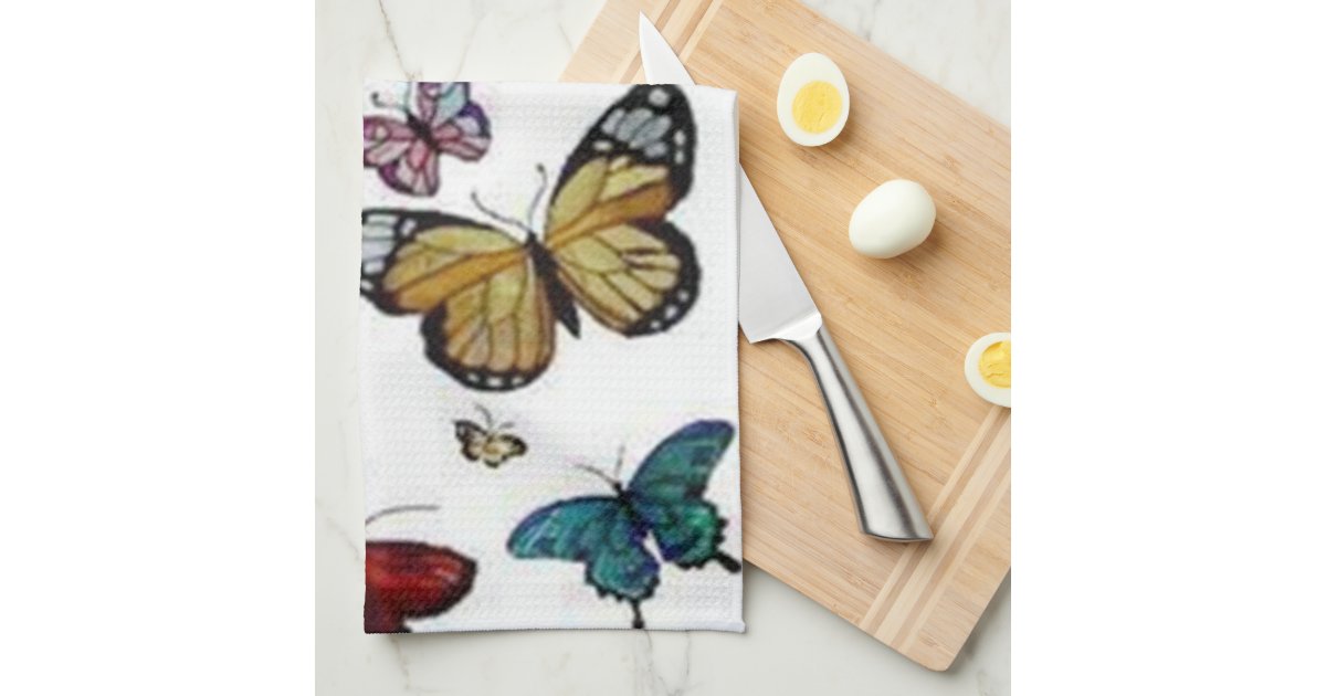Butterflies Hand Towel Zazzle