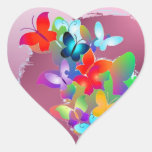 Butterflies Heart Sticker