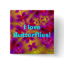 Butterflies, I love Butterflies! buttons