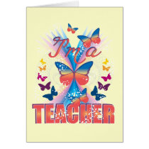 Butterflies I'm a Teacher Greeting Card