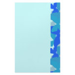 Butterflies in blue custom stationery