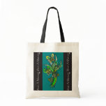 Butterflies in Green Tote bags