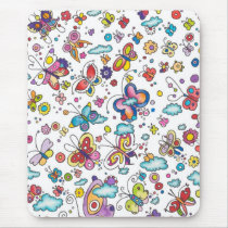 Butterflies in the Clouds mousepads