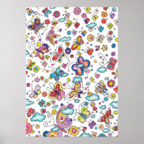 Butterflies in the Clouds posters