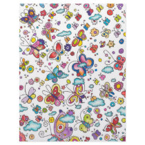 Butterflies in the Clouds Scrapbook Paper letterhead