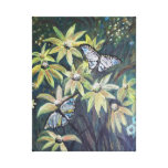 Butterflies in the Enchanting Garden Gallery Wrap Canvas