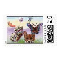 Butterflies: Look nice, taste awful. Postage Stamp
