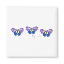 Butterflies Magnet by ginyhogan Butterflies Magnet