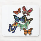 standard_mousepad - colorful butterflys on pad