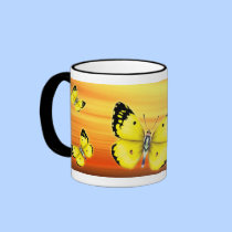 Butterflies mugs by Lidusik Butterflies mugs