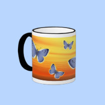 Butterflies mugs