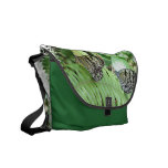 Butterflies on Fern Messenger Bag