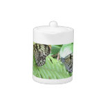 Butterflies on Fern Teapot