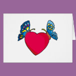 butterflies on heart design