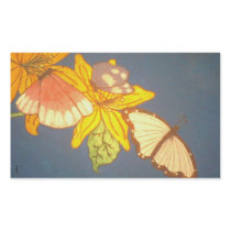Butterflies on lily stickers