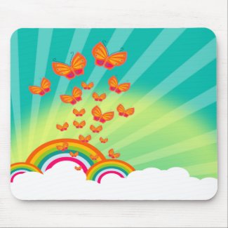 Butterflies Over The Rainbows Mousepad TBA 3/10/09 mousepad