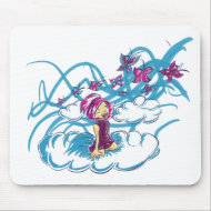 Butterflies passing by mousepad
