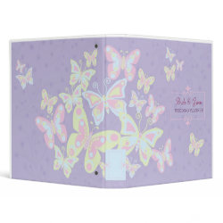 Butterflies (Pastel Burst) Wedding Planner binder