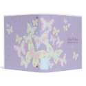 Butterflies (Pastel Burst) Wedding Planner binders