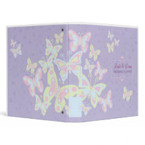 Butterflies (Pastel Burst) Wedding Planner binders