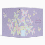 Butterflies (Pastel Burst) Wedding Planner Vinyl Binder