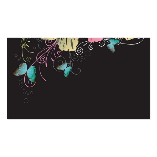 Butterflies Profile Card Business Card Template