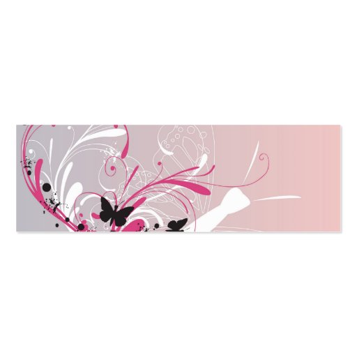 Butterflies Profile Card Business Card Template (front side)
