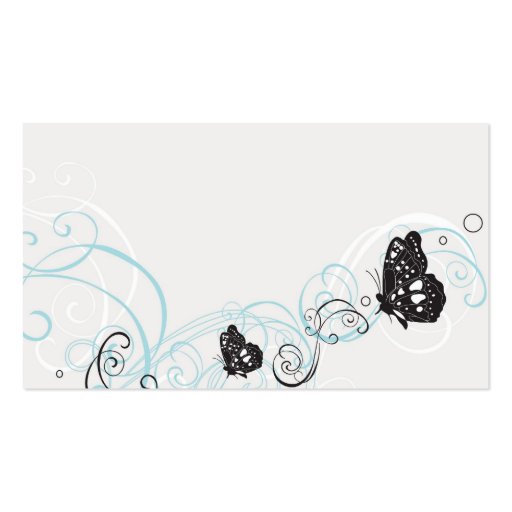 Butterflies Profile Card Business Cards (back side)