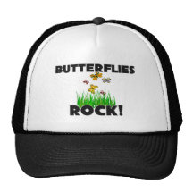 Butterflies Rock Mesh Hats