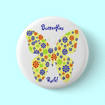 Butterflies Rule! - Button buttons