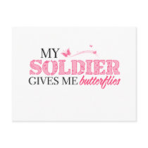 Butterflies Soldier Post Card