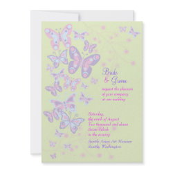Butterflies (Springtime) Invitation invitation