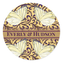 Butterflies Swirl Purple and Orange stickers by samack Butterflies Swirl Purple and Orange stickers