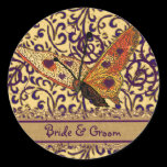 Butterflies Swirl Purple and Orange