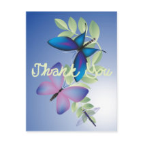 Butterflies Thank You Note postcards